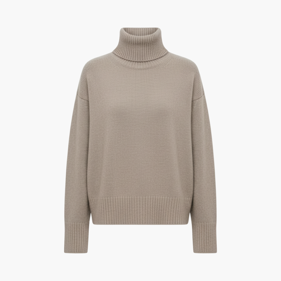 Maglione oversize a collo alto da donna