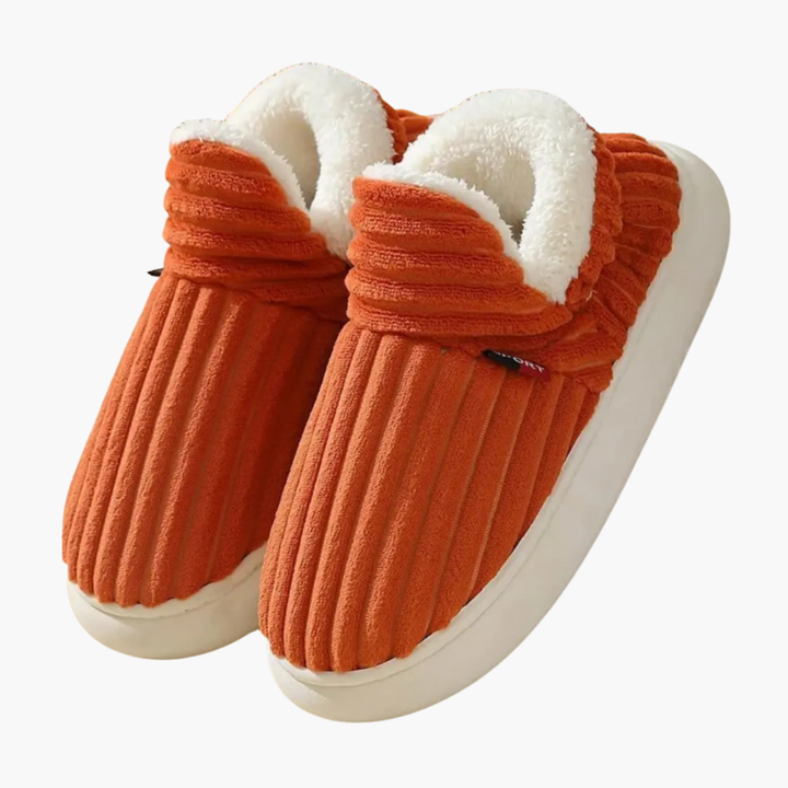 Pantofole in Pile da Donna – Calzature da Interno Ribattute
