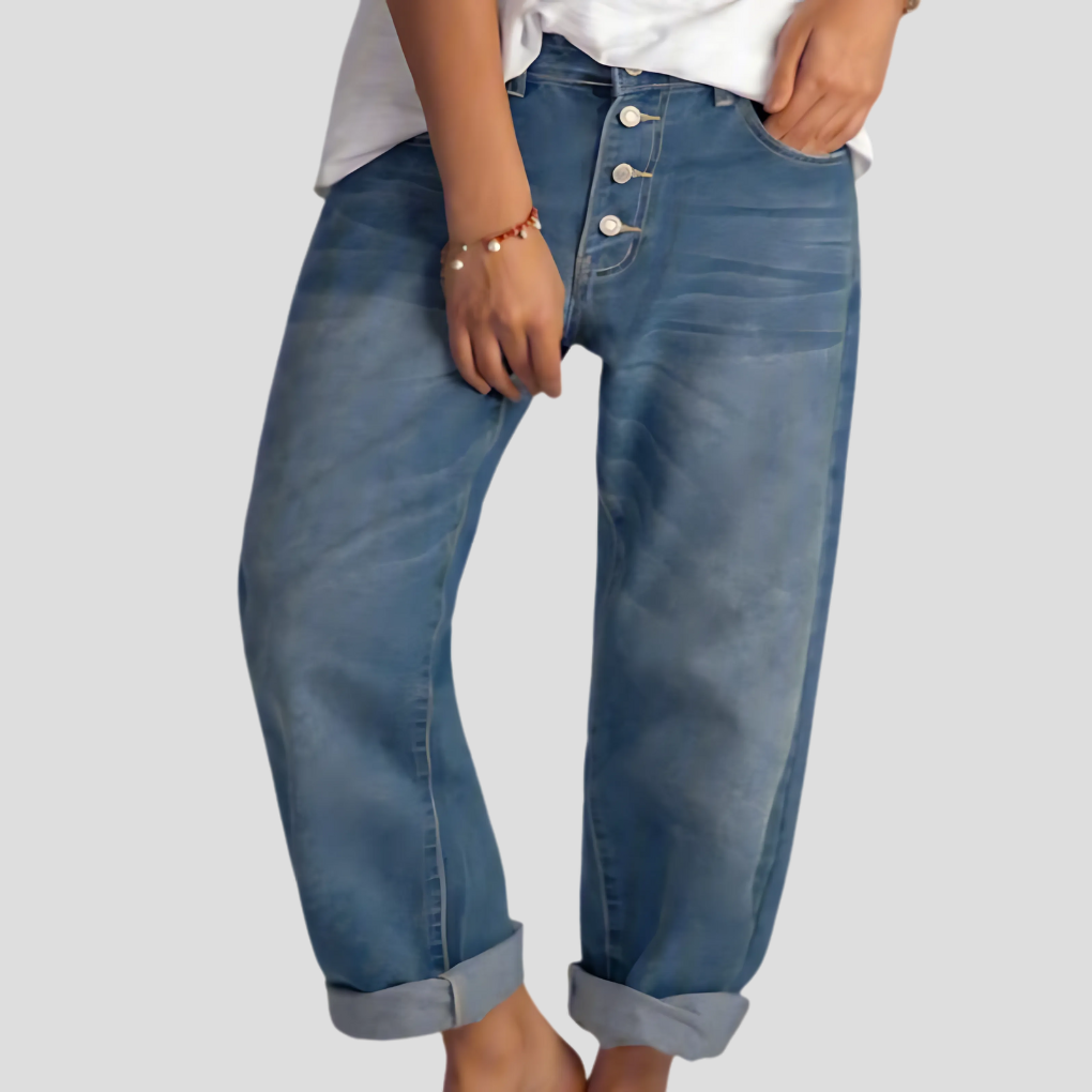 Jeans Donna a Gamba Larga