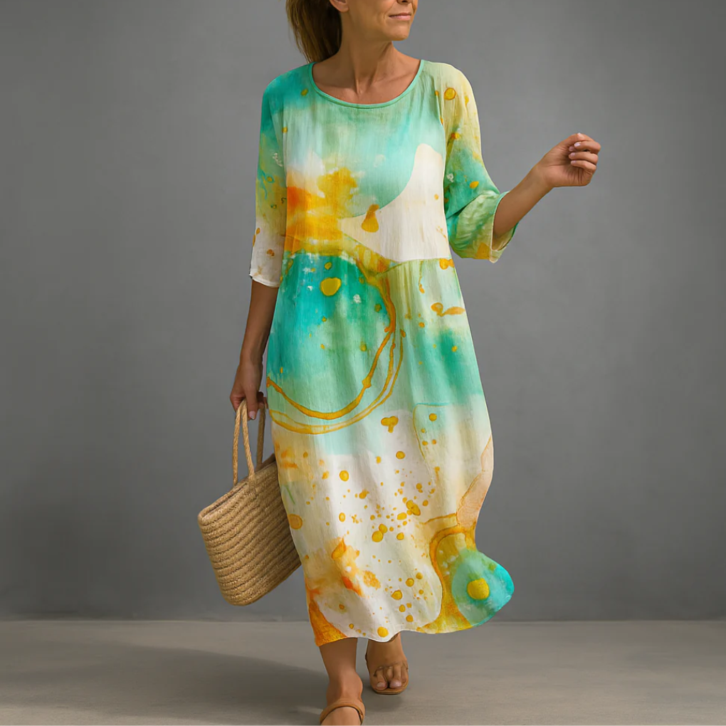 Abito Estivo Floreale Elegante da Donna