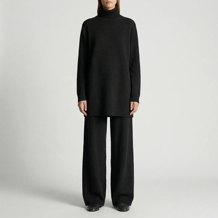 Cozelle - Completo composto da maglione a collo alto e pantaloni a gamba larga