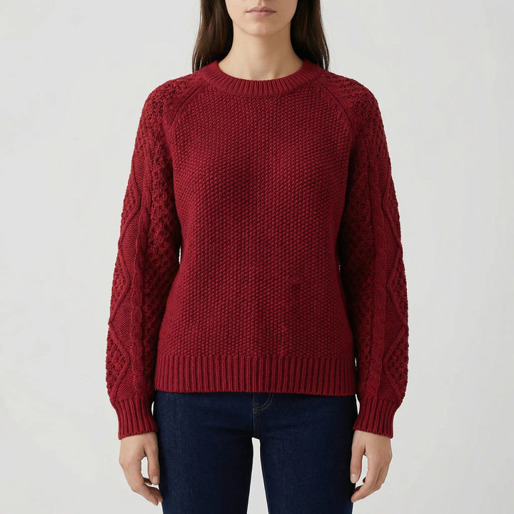 Cozlette - Pullover a girocollo in maglia morbida