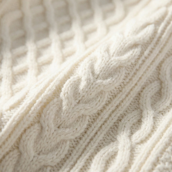 Cozven - Maglione girocollo a trecce