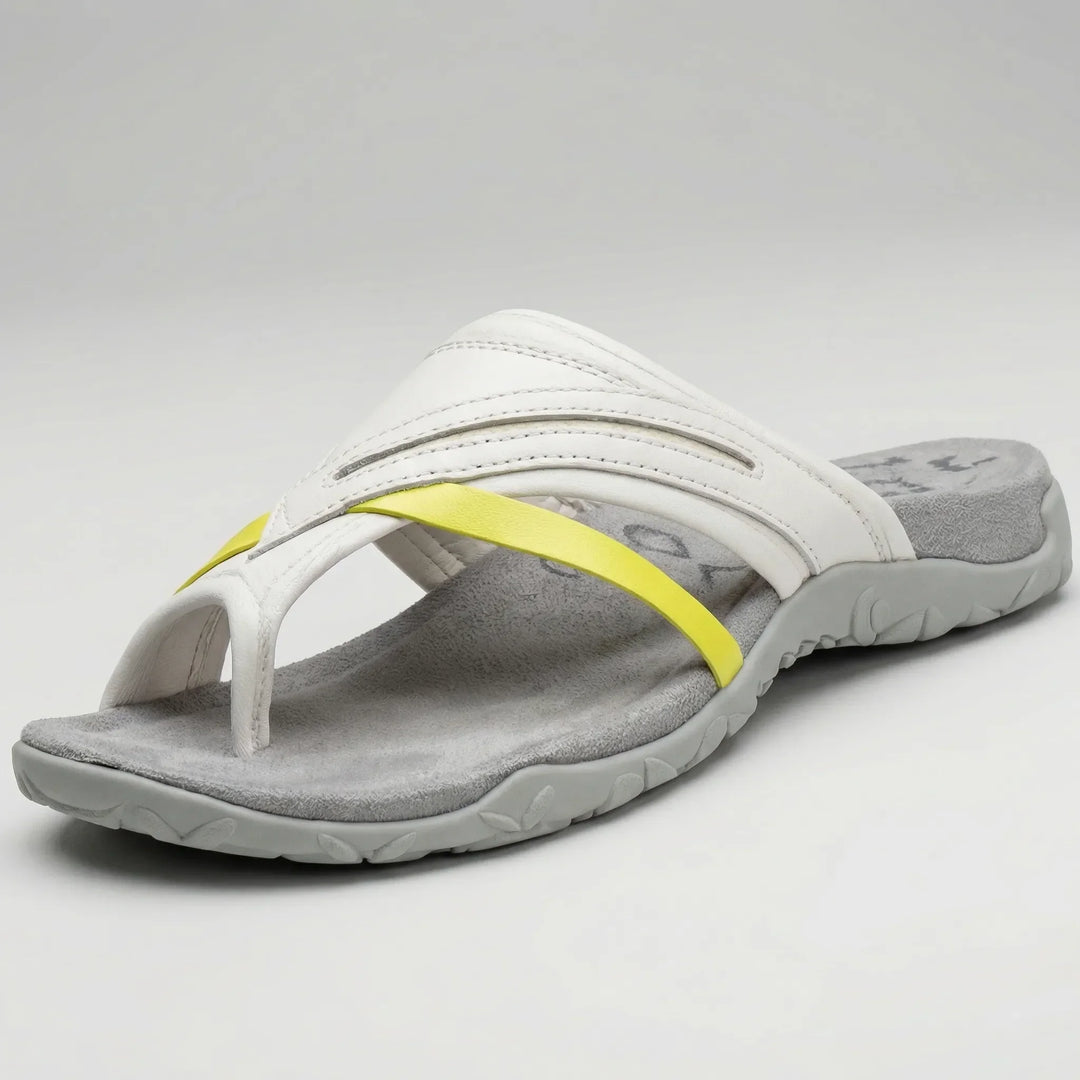 Crossella - Cross Strap Slip-On Sandal