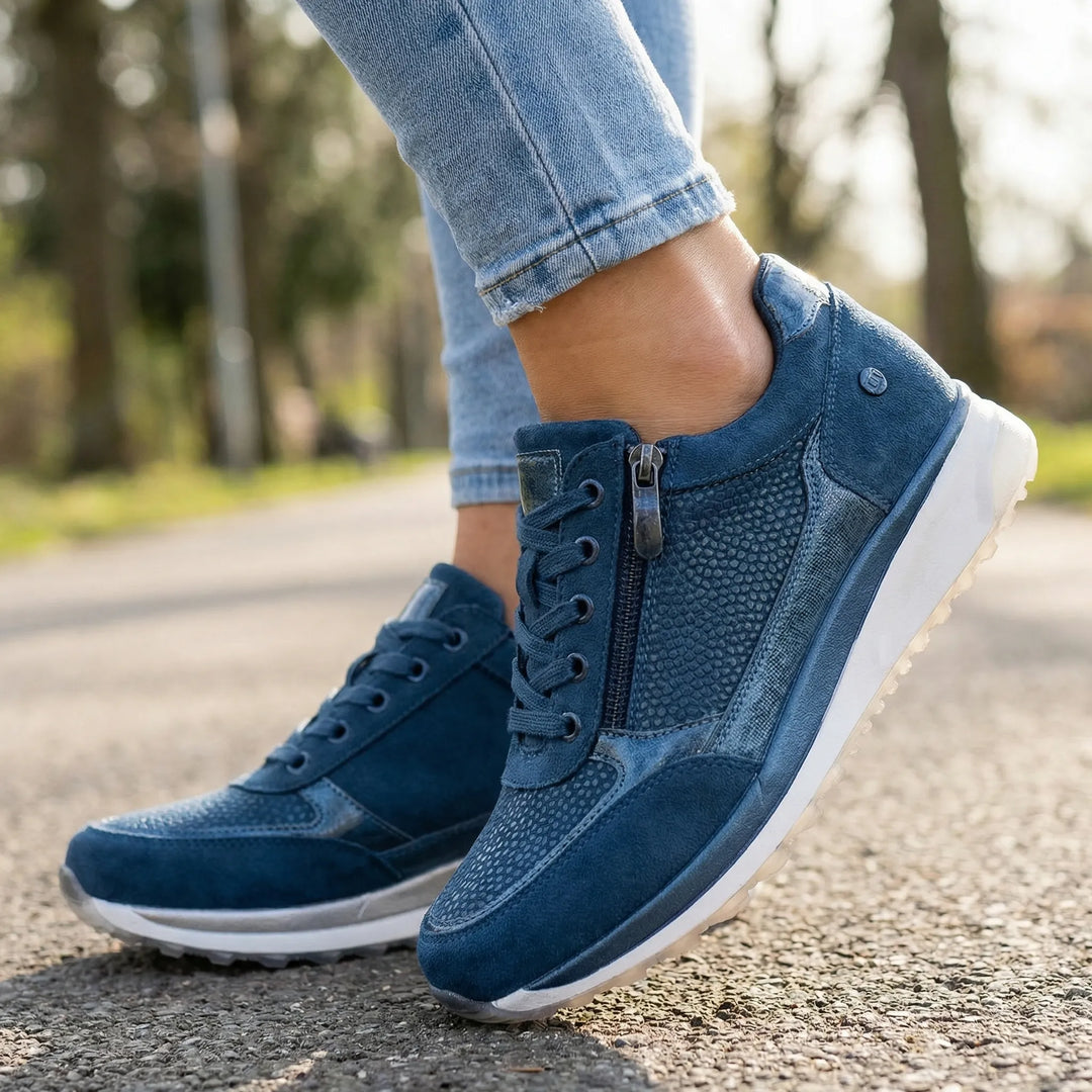 Cushiva - Scarpe da passeggio da donna con lacci