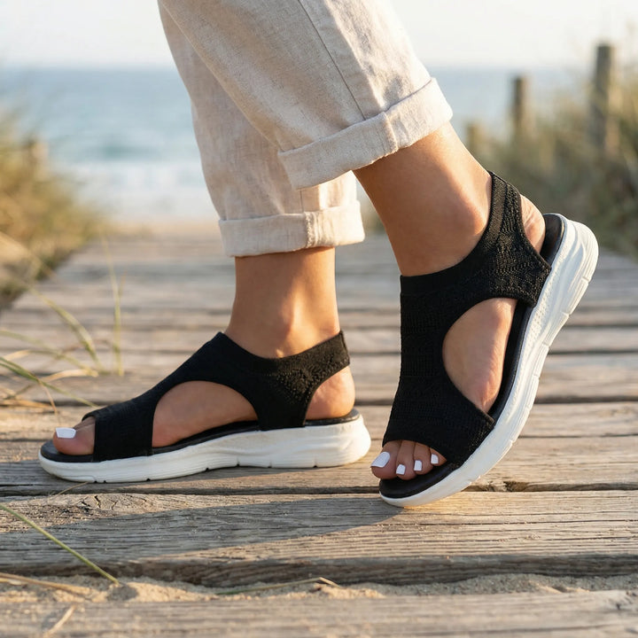 Cushway - Sandalo sportivo slip-on con ammortizzazione ortopedica