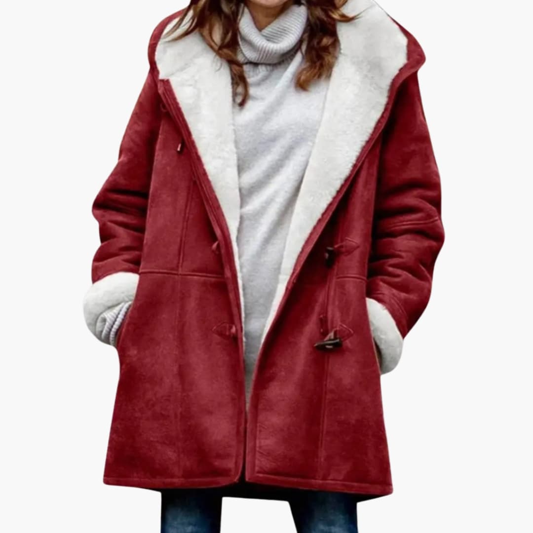 Cappotto Hooded da Donna – Stile Toggle Front