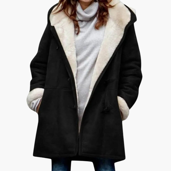 Cappotto Hooded da Donna – Stile Toggle Front