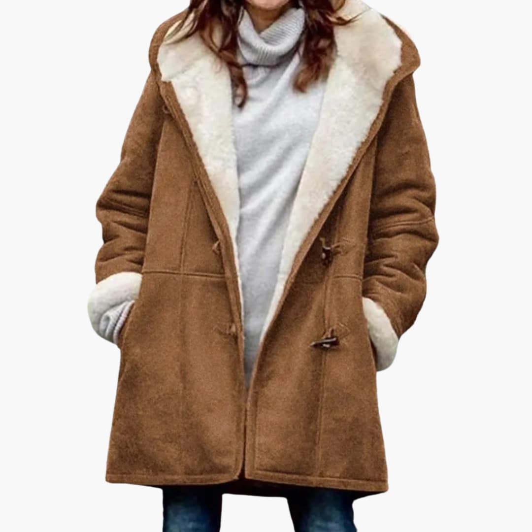 Cappotto Hooded da Donna – Stile Toggle Front