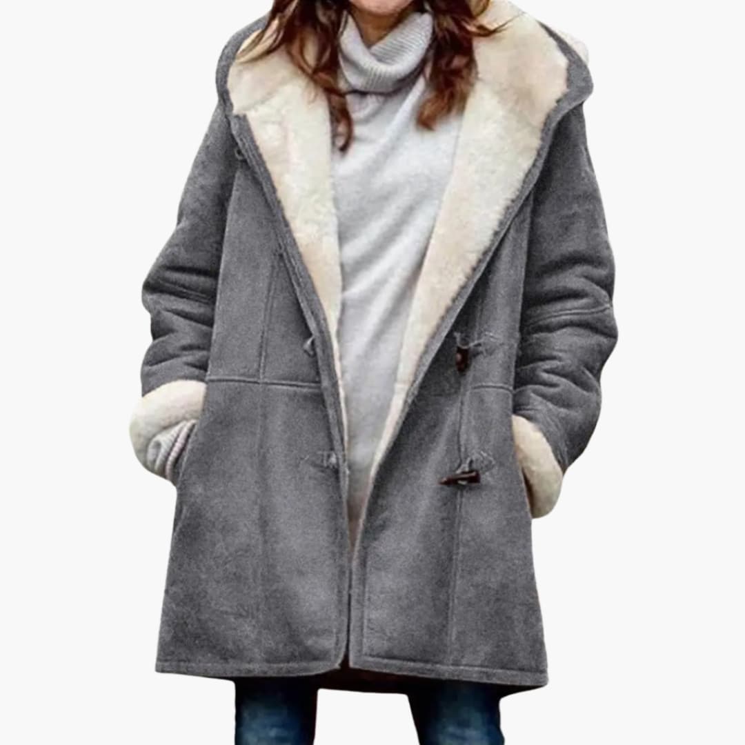 Cappotto Hooded da Donna – Stile Toggle Front