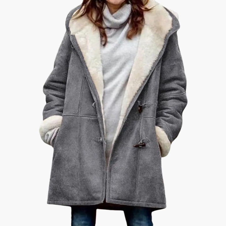 Cappotto Hooded da Donna – Stile Toggle Front