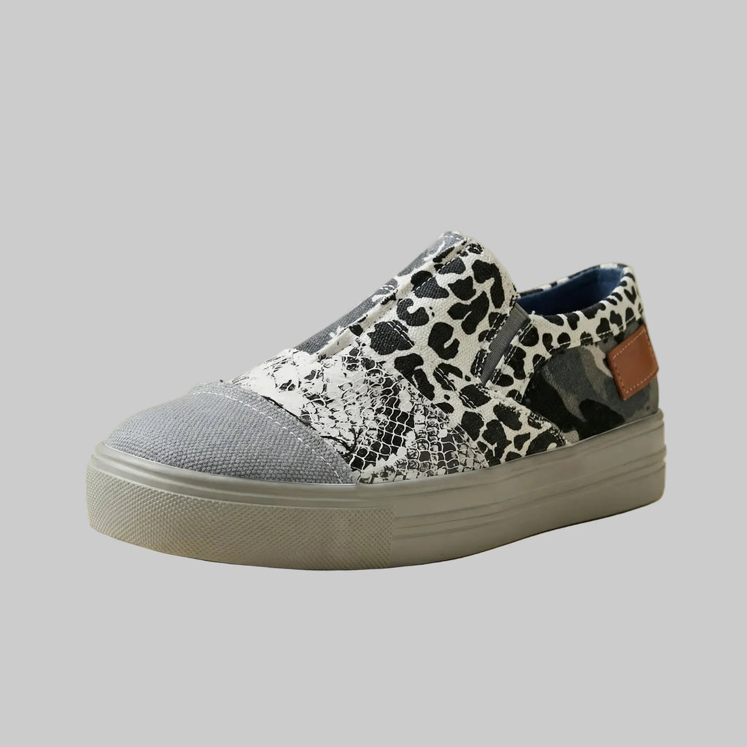 Denvra - Mocassini slip-on in denim patchwork