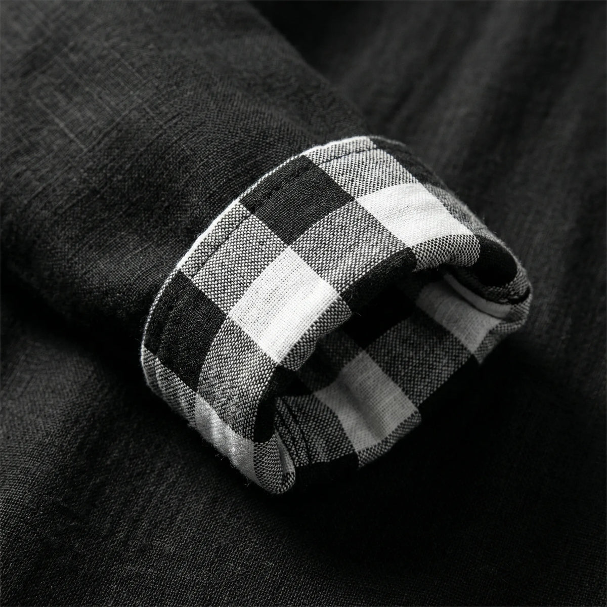 Camicia Casual con Bottoni a Manica Lunga