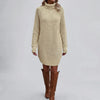 Abito Mini Maglione Collo Alto