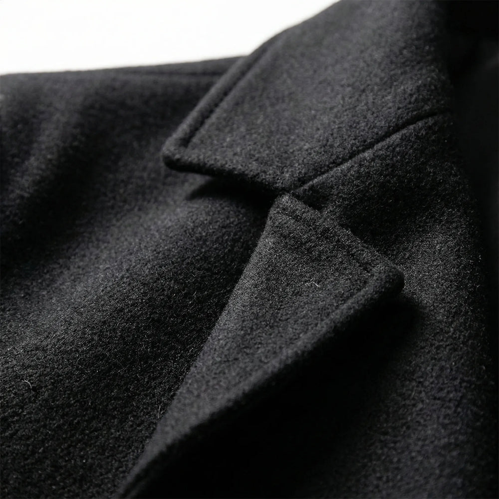 Dravecco - Cappotto lungo con revers a tacca