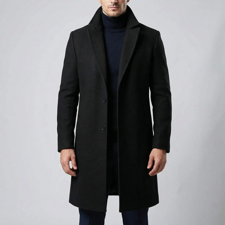 Dravecco - Cappotto lungo con revers a tacca