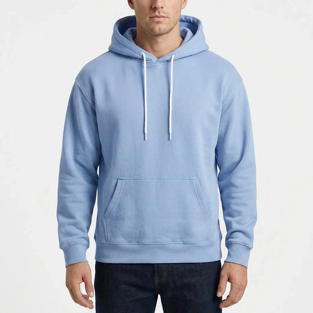 Dravelo - Felpa con cappuccio pullover dalla vestibilità rilassata per uomo