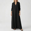 Abito Maxi V-Collo a V Lungo
