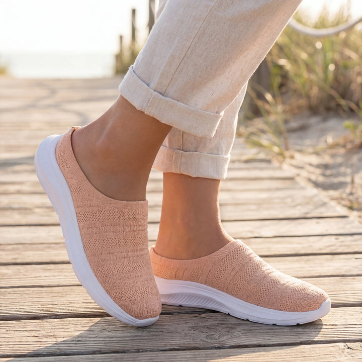Dresolve - Pantofole ortopediche slip-on con tallone aperto