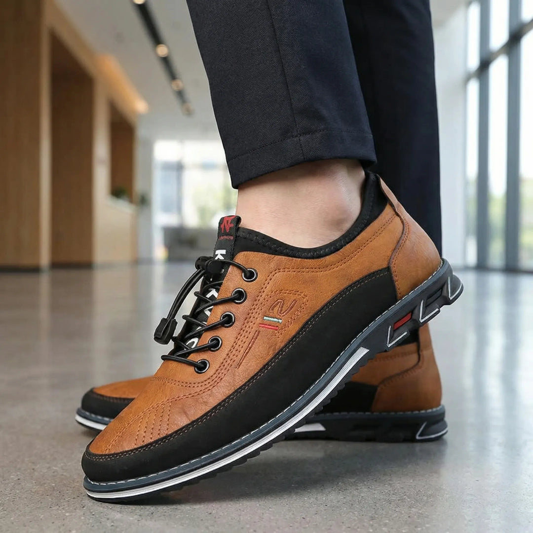 Dresslon - Scarpe eleganti Oxford basse con lacci
