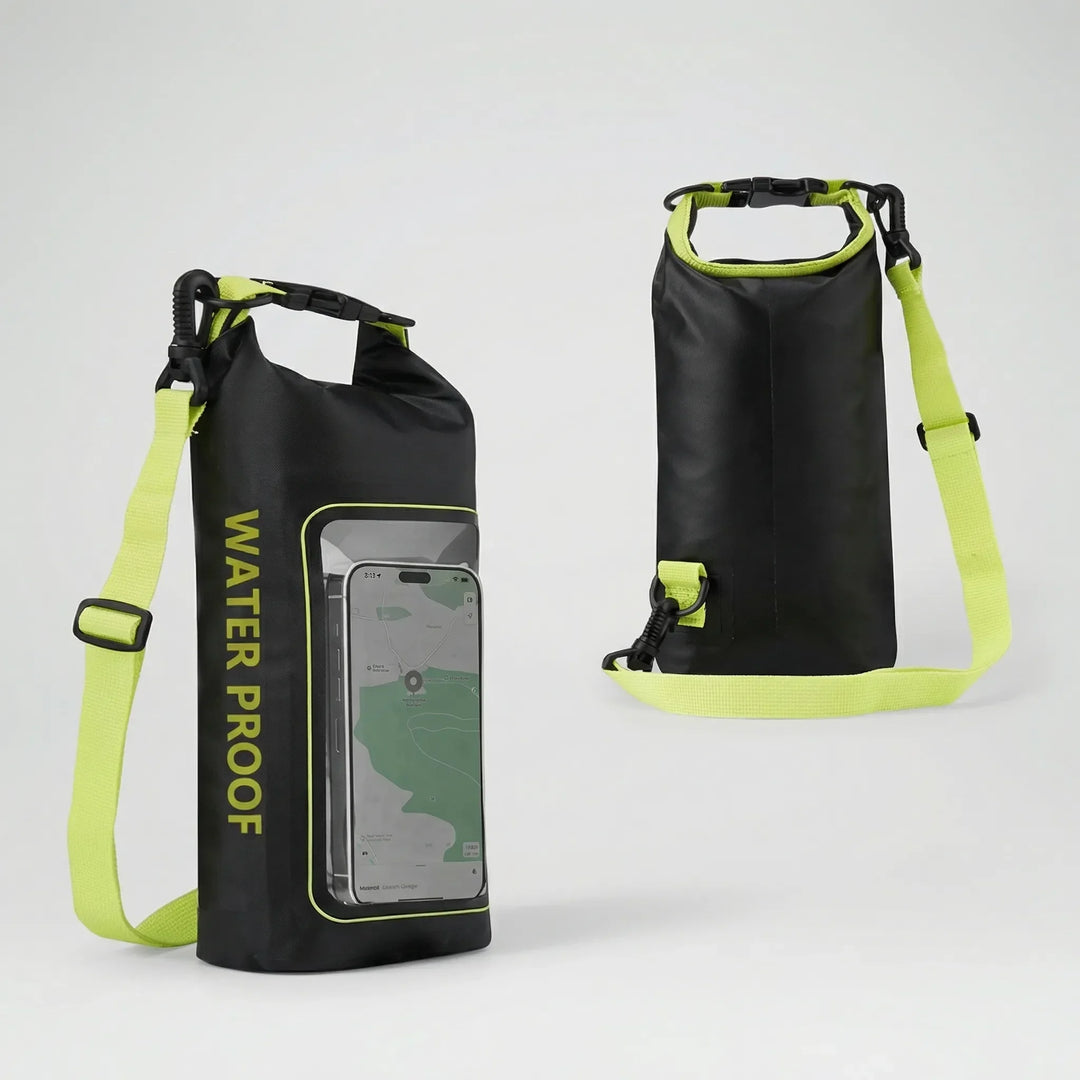 Dryventure - Borsa impermeabile con chiusura arrotolabile e finestra per cellulare