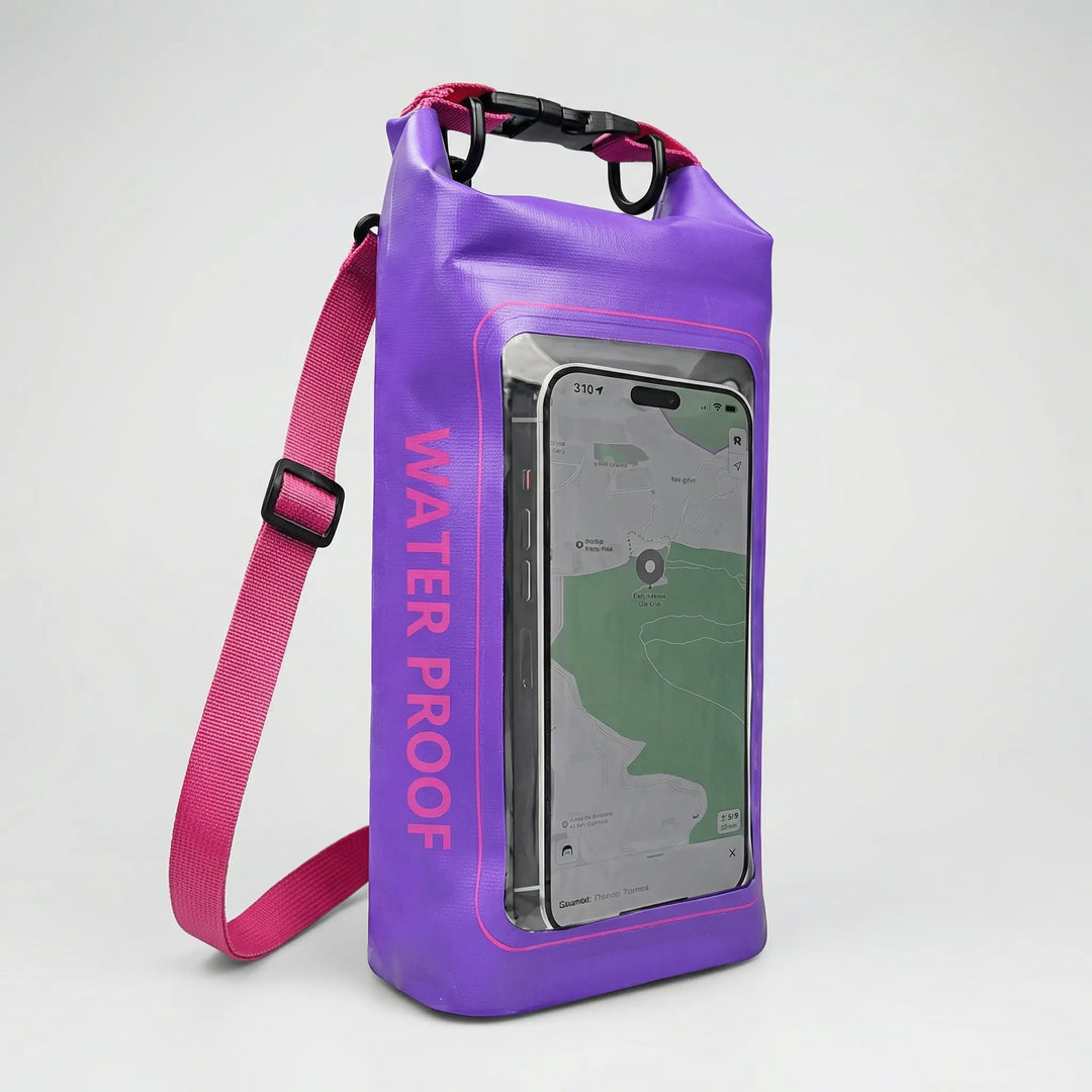Dryventure - Borsa impermeabile con chiusura arrotolabile e finestra per cellulare