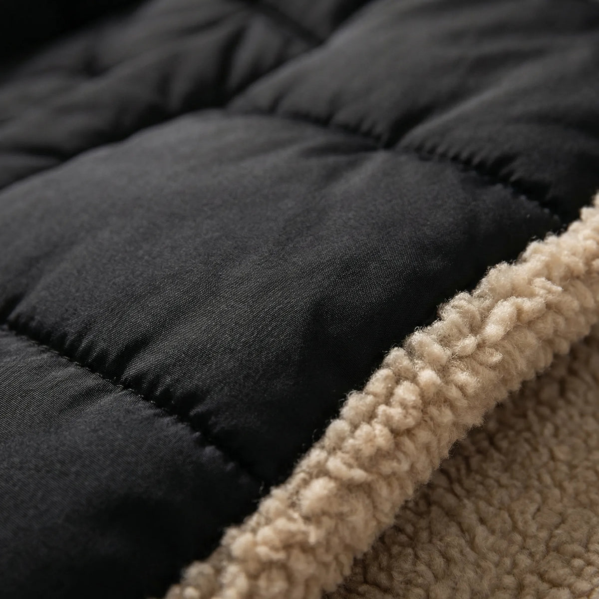Cappotto Invernale Lungo Reversibile con Cappuccio