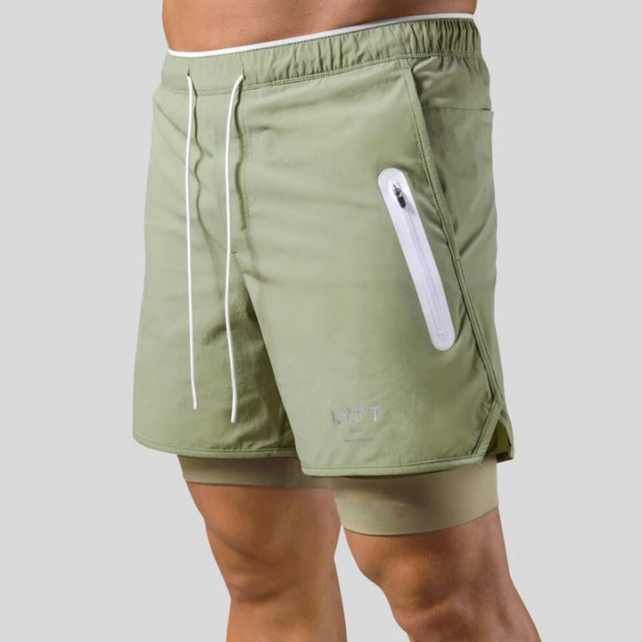 2-in-1 Pantaloni Sportivi e da Allenamento Uomo