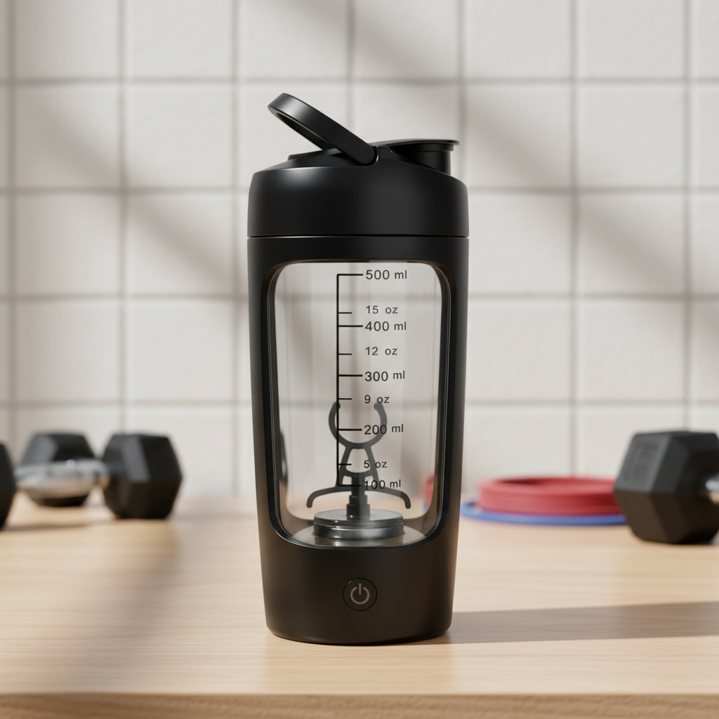Bottiglia shaker elettrica in Tritan per frullati proteici