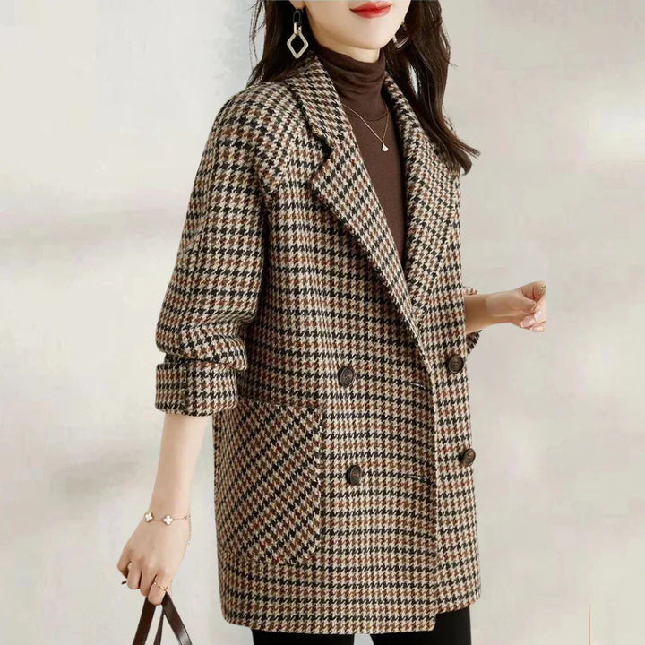 Giacca da Donna con Design Classico a Doppio Petto