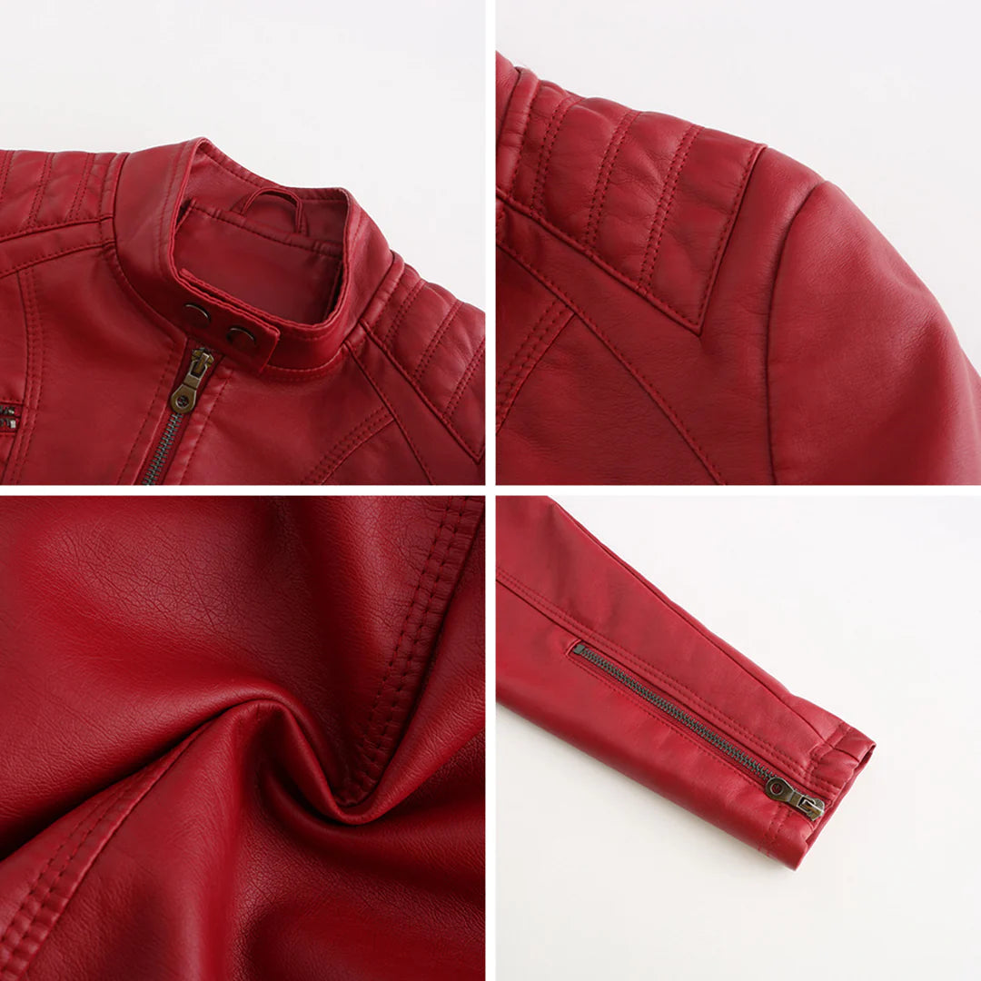 Giacca da donna elegante in ecopelle