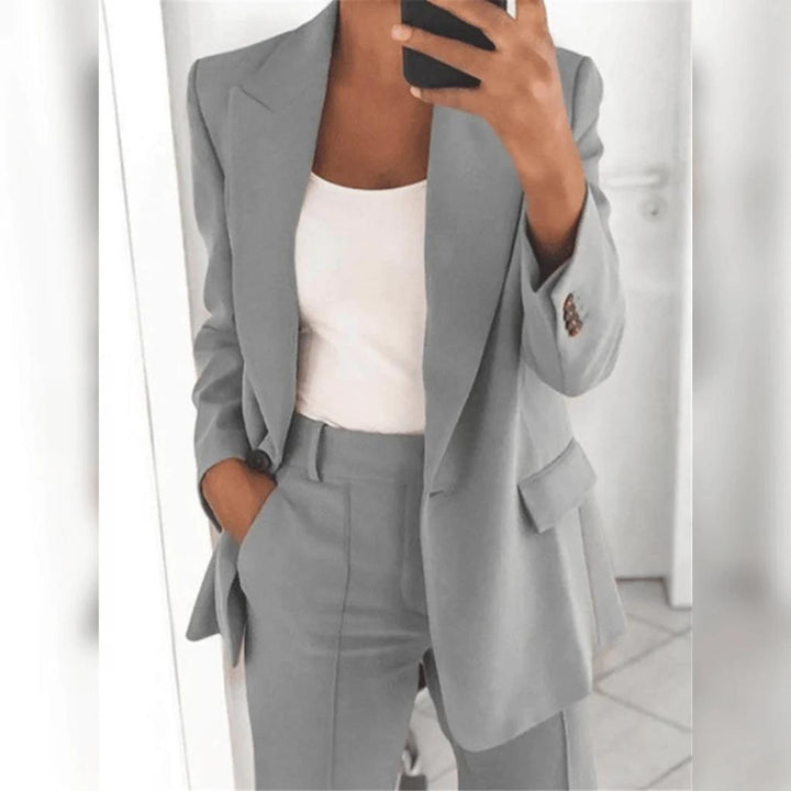 Completo Elegante da Donna a 2 Pezzi – Coppia Lucida per Look Formali