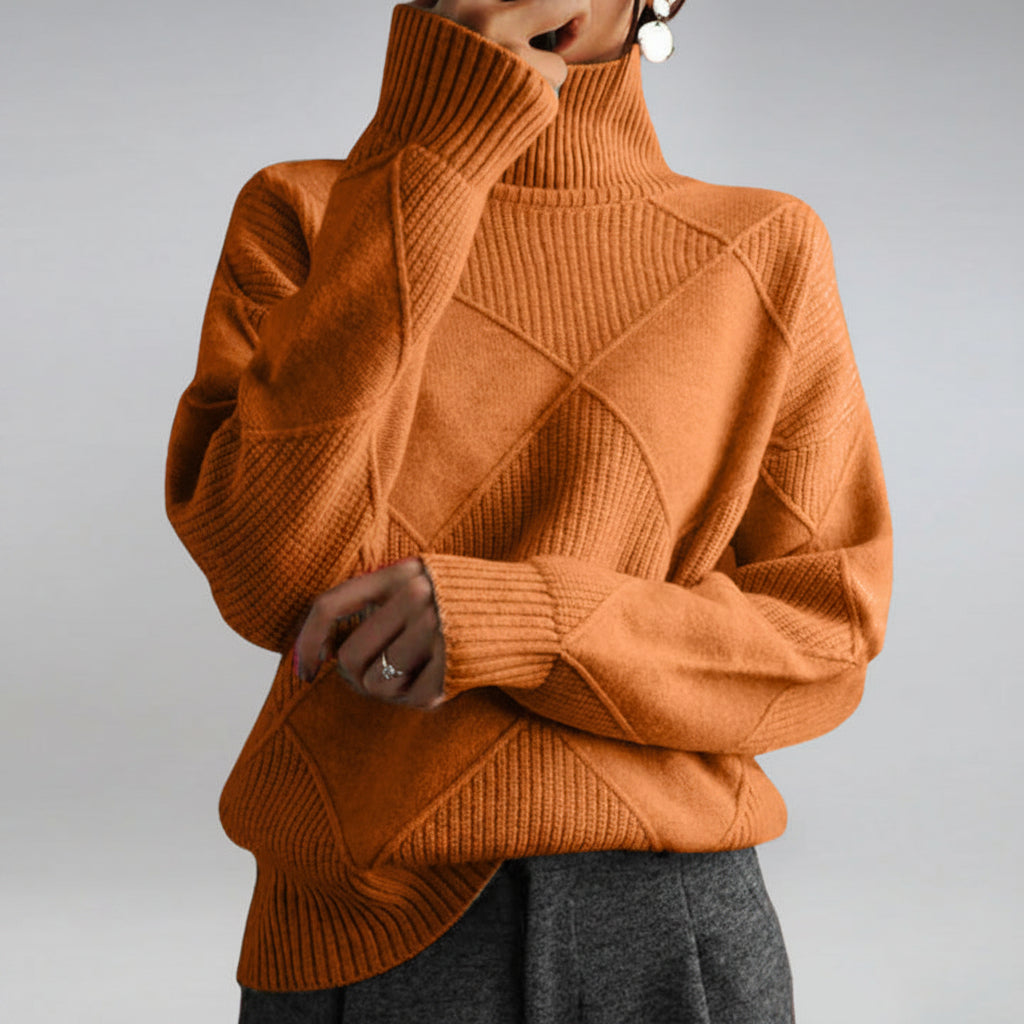 Maglione Collo Alto Classico per Donne