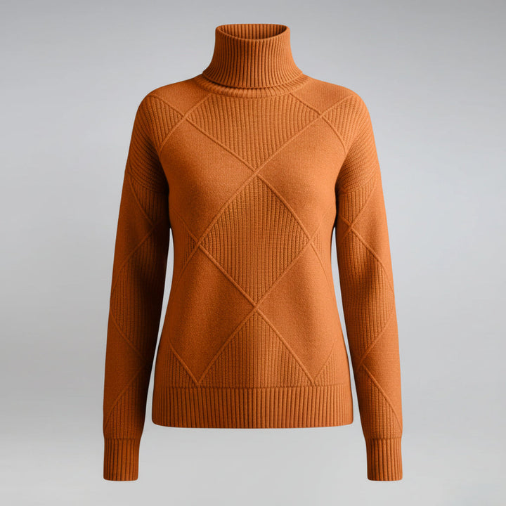 Maglione femminile fine collo alto