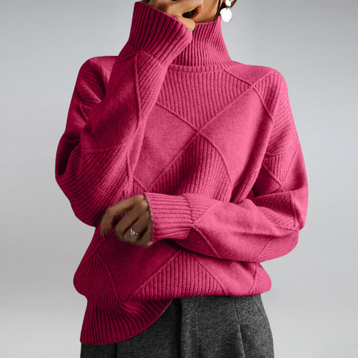 Maglione Collo Alto Classico per Donne