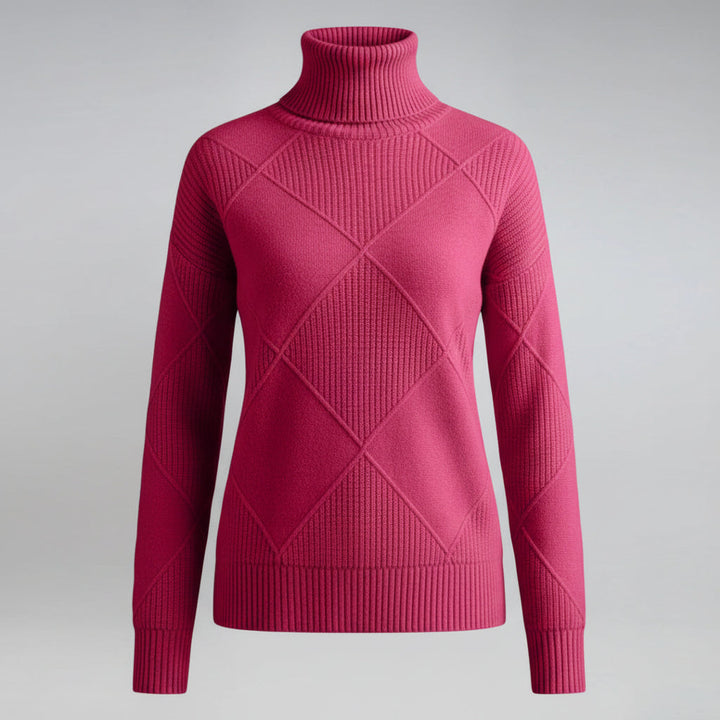 Maglione femminile fine collo alto