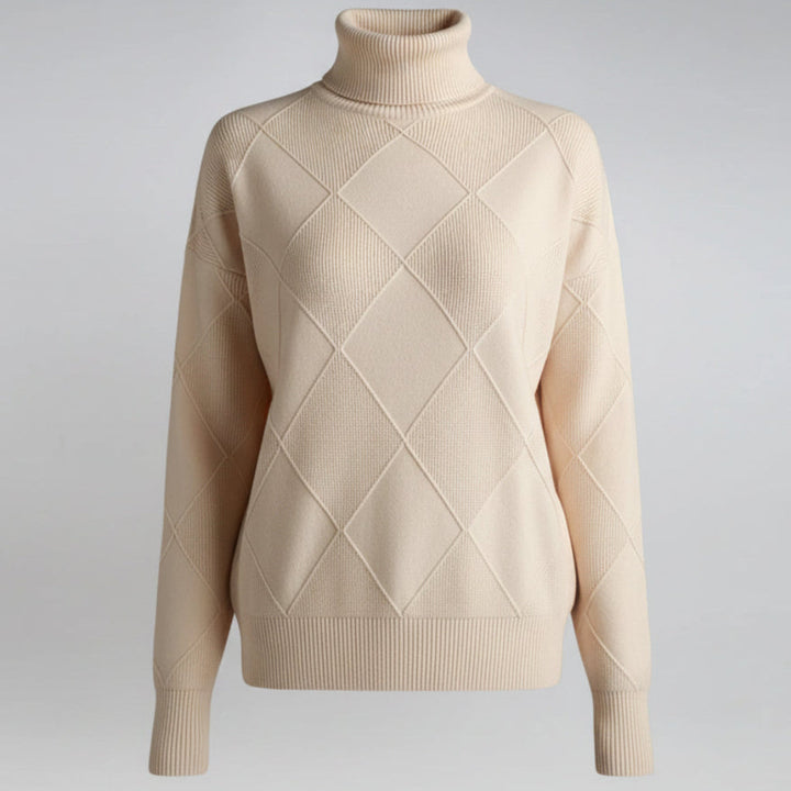 Maglione femminile fine collo alto