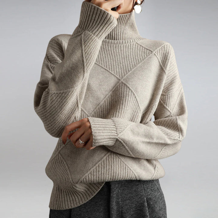 Maglione Collo Alto Classico per Donne