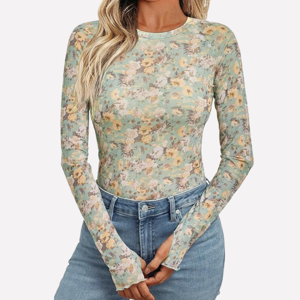 Top in Pizzo Trasparente a Rete