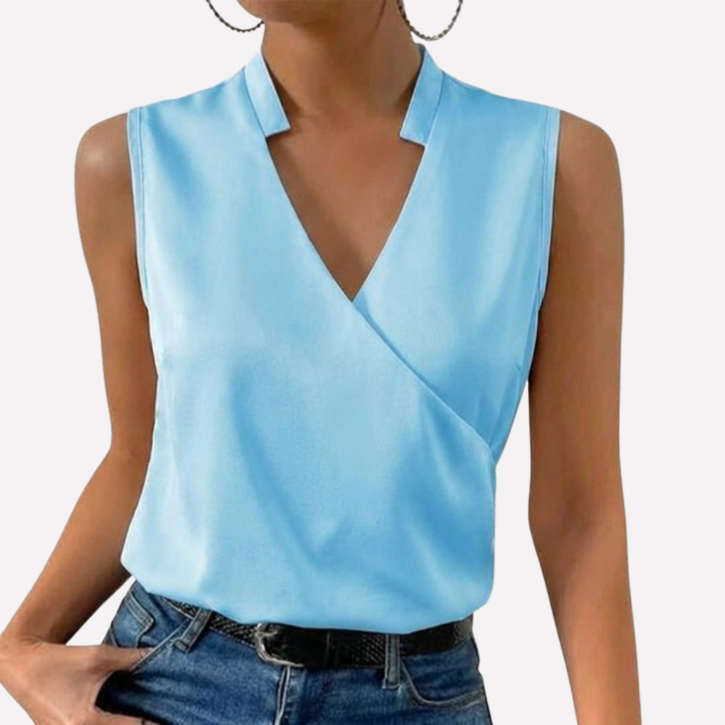 Blusa Leggera a V per Donne