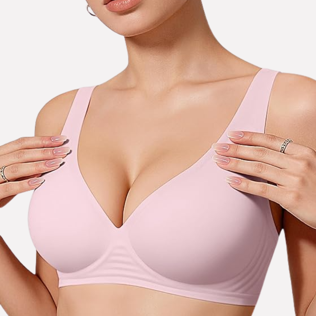 Reggiseno senza ferretto con scollo a V profondo da donna
