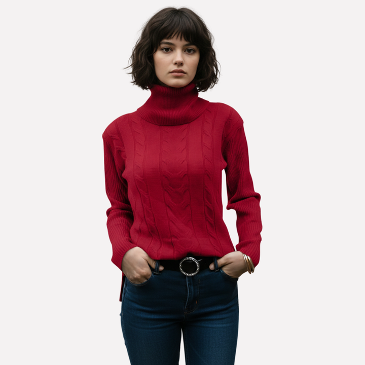 Maglione a Collo Alto da Donna – Stile Quotidiano Relaxed
