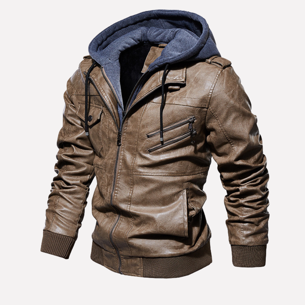 Cappotto Invernale da Uomo con Collo in Pelliccia