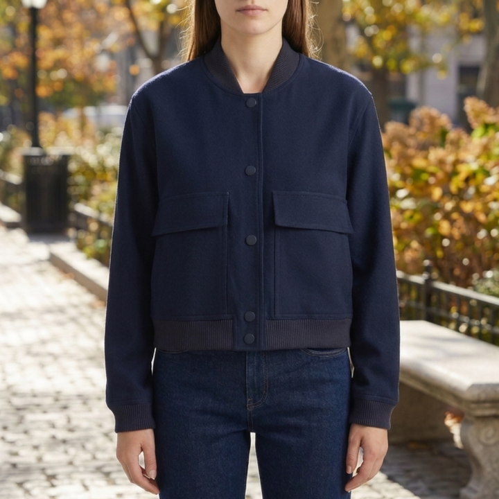 Giacca Bomber Casual Corta da Donna
