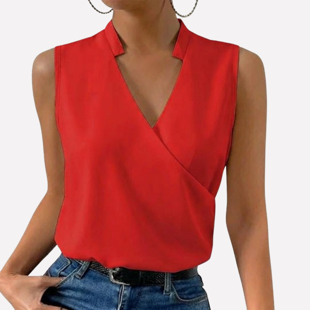 Blusa Leggera a V per Donne