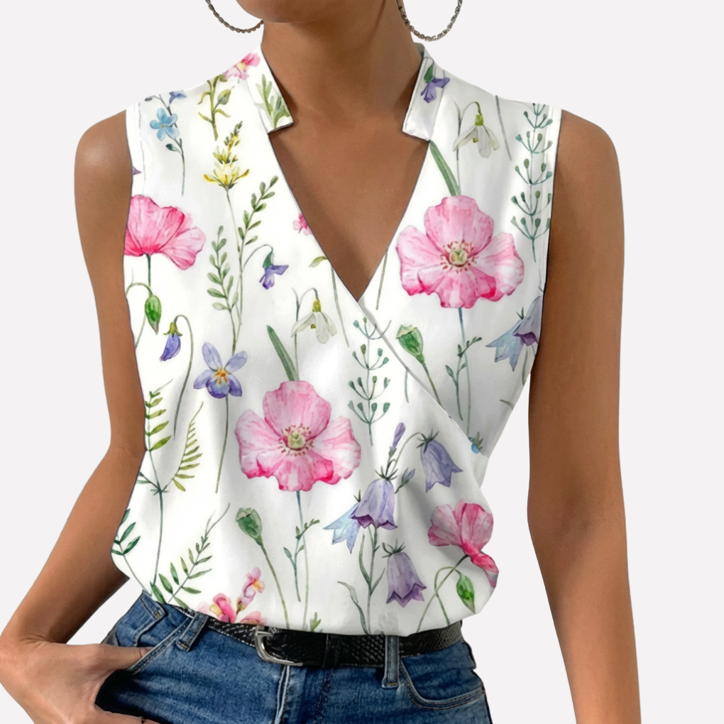 Blusa Leggera a V per Donne
