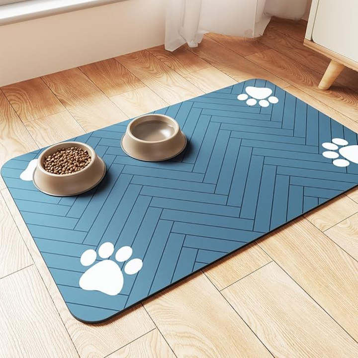 Tappetino per Alimentazione Animali - Tappetino Assorbente per Cibo e Acqua