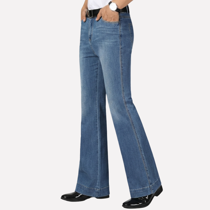 Jeans a gamba larga alta da donna