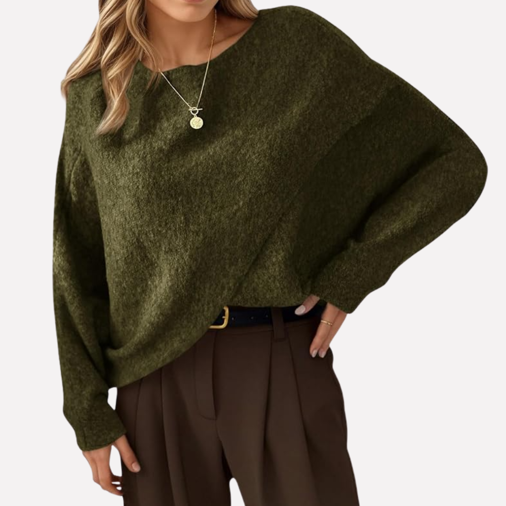 Maglione Oversize a Manica Batwing