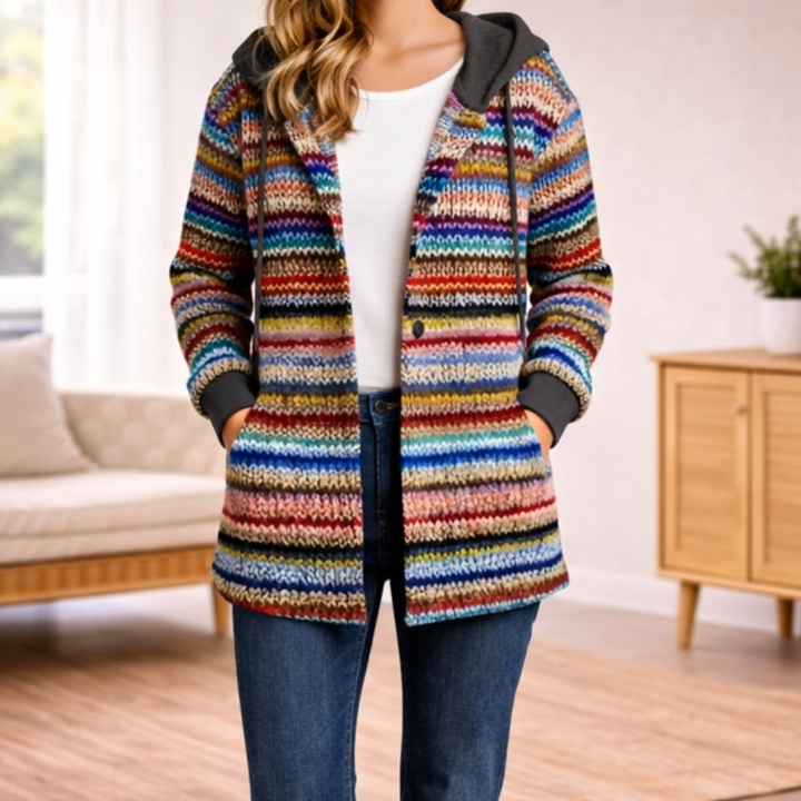 Cappotto Con Cappuccio Confortevole Per Donne
